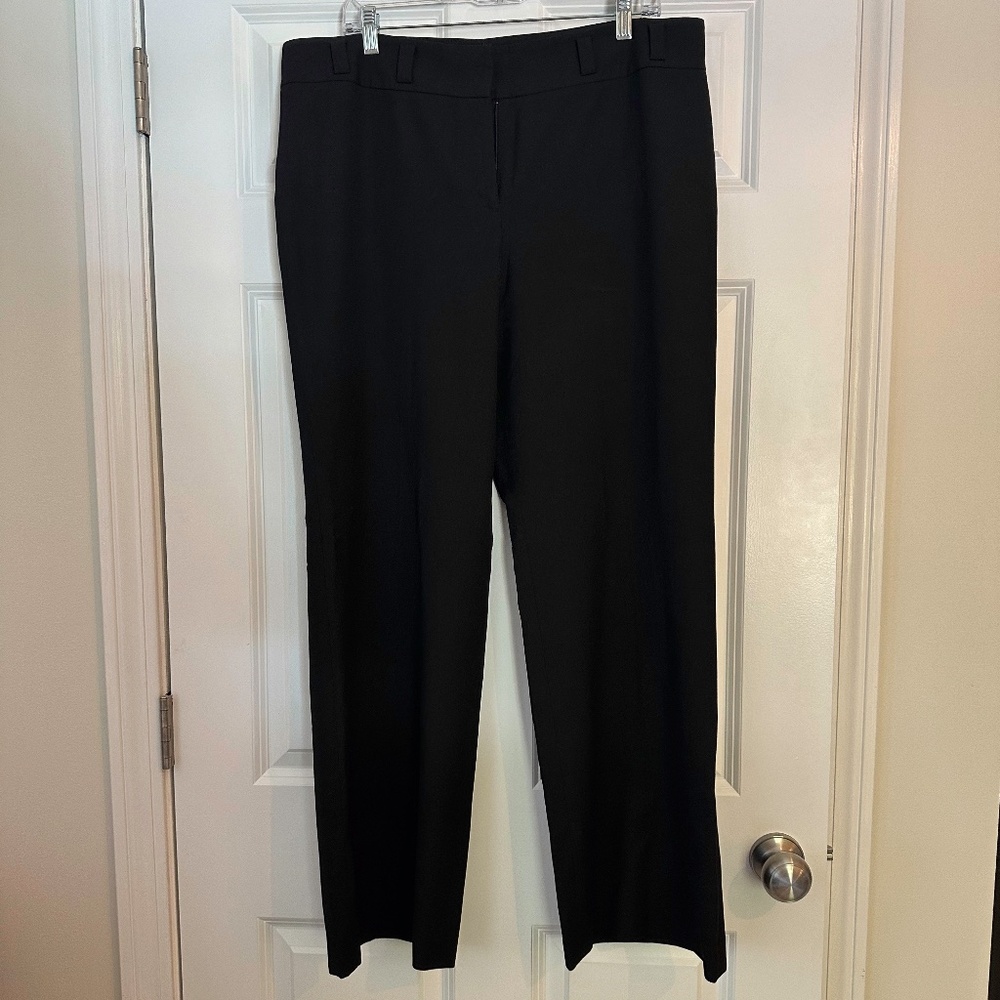 Size 16 Ann Taylor Black Trouser pants